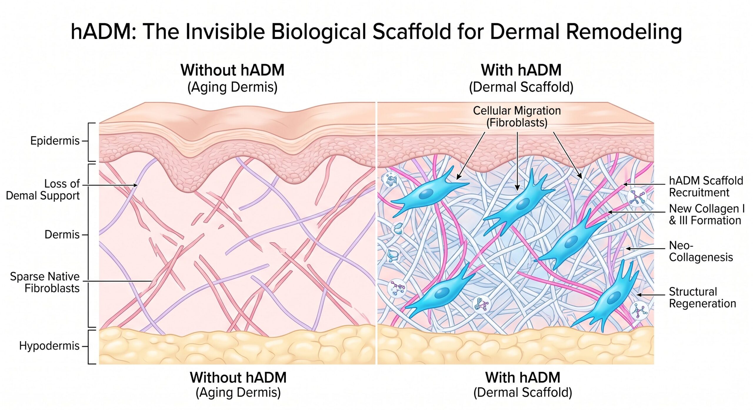 hADM: The Invisible Biological Scaffold for Dermal Remodeling